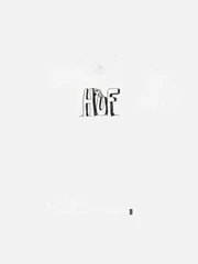 SPIKE HUF BLOCK LETTERS TEE-WHT